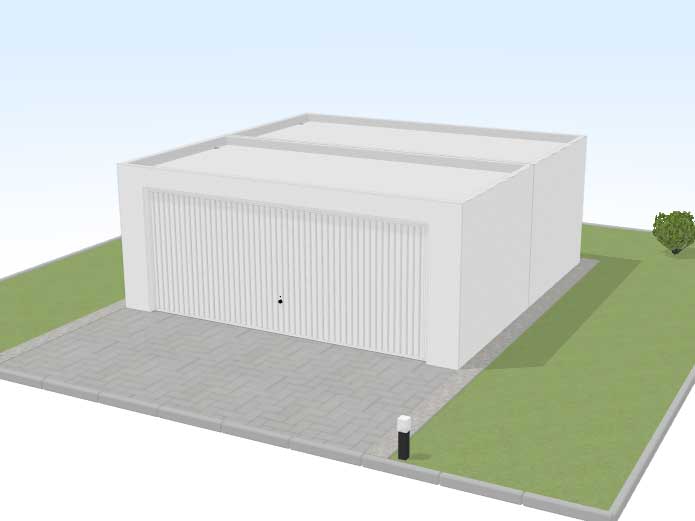 Doppelgarage Eintor
