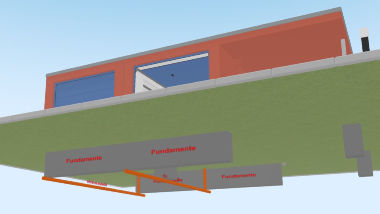 Ansicht Fundamente